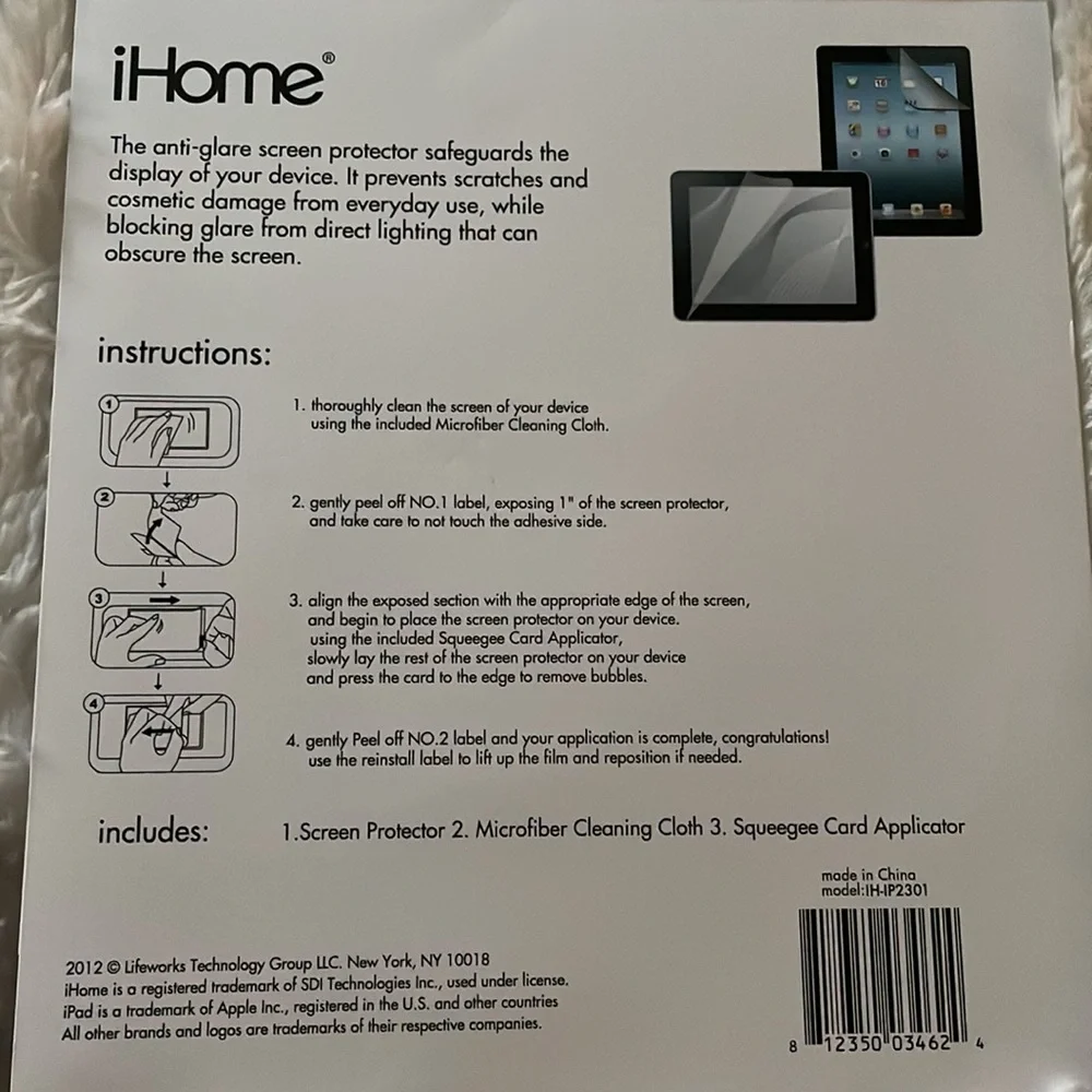 Anti-Glare Screen Protector for iPad